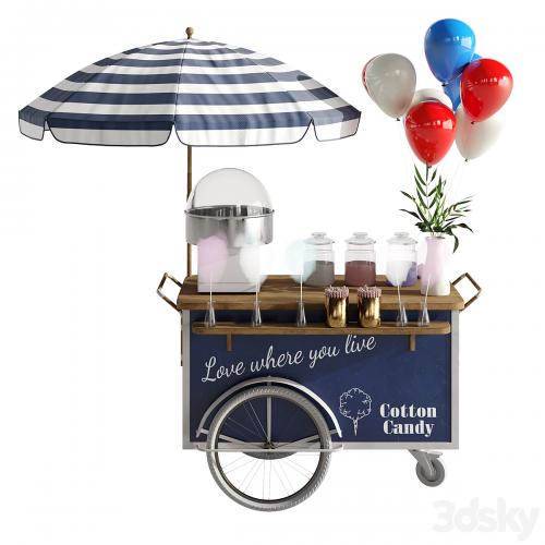 Cotton candy cart