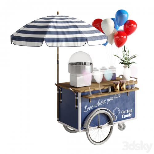 Cotton candy cart