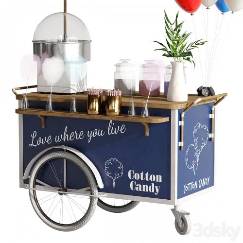 Cotton candy cart