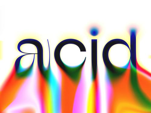 Colourful Melting Text Effect Mockup