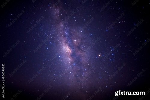 Milky Way Galaxy With Stars And Space Dust In The Universe 6xJPEG