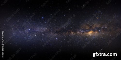 Milky Way Galaxy With Stars And Space Dust In The Universe 6xJPEG