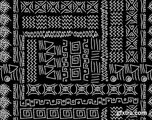 Seamless Tribal Pattern 5xJPEG