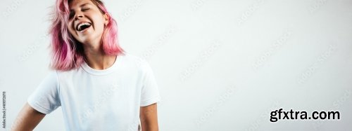 Pretty Plus Size Model With White Blank T-Shirt 6xJPEG