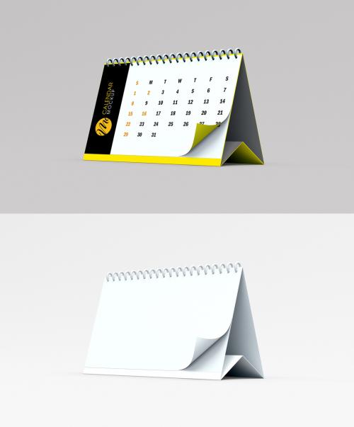 Fold Page Calendar Mockup