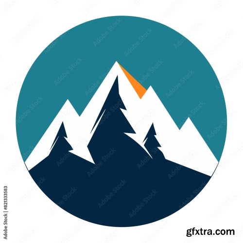 Mountain Logo And Symbol 6xAI