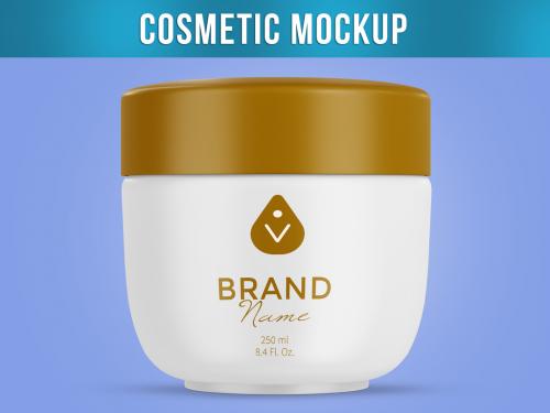 Cosmetic Jar Mockup