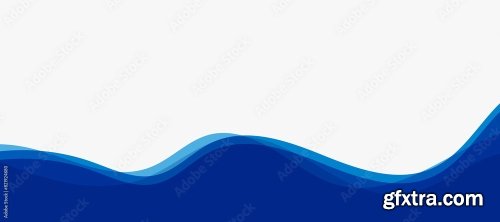 Abstract Transparent Blue Wave Presentation Background 6xAI