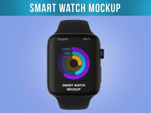 Smart Watch Mockup Front View