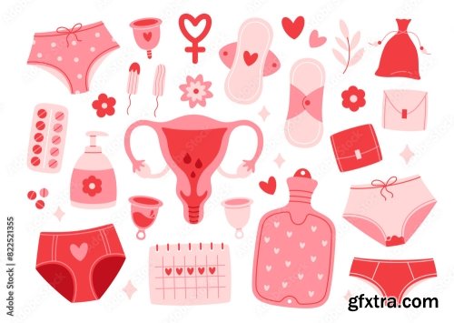Menstrual Period Set 6xAI