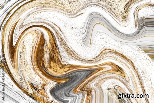 Gold Fluid Art Marbling Paint Textured Background 6xJPEG