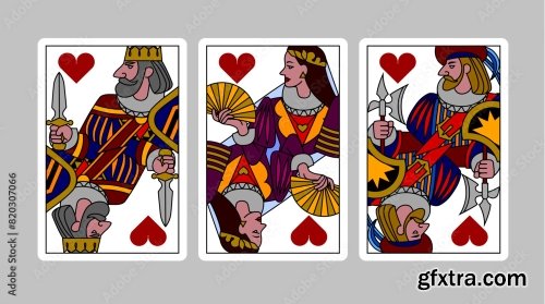 Characters Of Playing Cards 6xAI