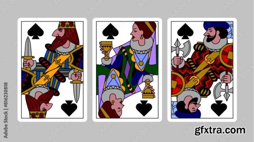 Characters Of Playing Cards 6xAI