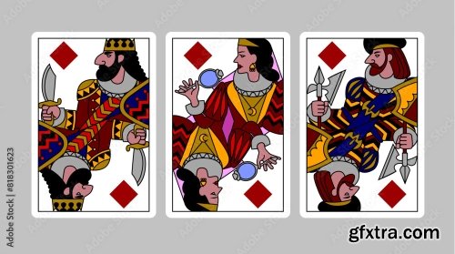 Characters Of Playing Cards 6xAI