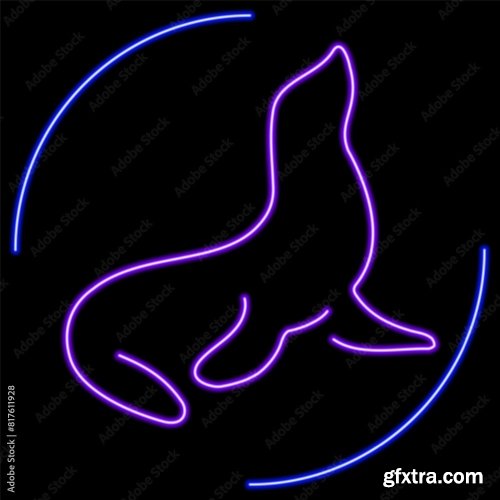 Seal Neon Sign 6xAI