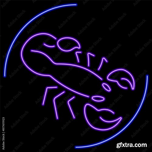 Scorpion Neon Sign 6xAI