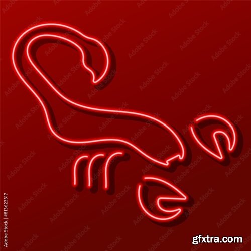 Scorpion Neon Sign 6xAI