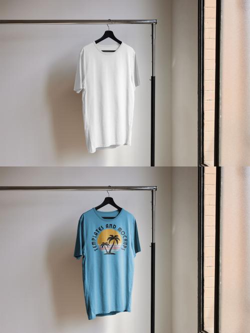 T Shirt Mockup on a Hanger 