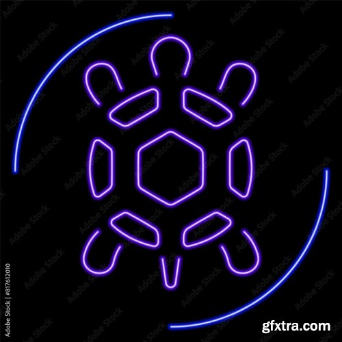 Turtle Neon Sign 6xAI