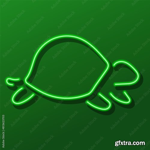 Turtle Neon Sign 6xAI