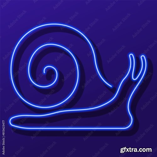 Snail Neon Sign 6xAI