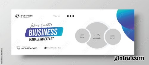 Facebook Cover And Corporate Web Banner Template 6xAI