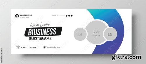 Facebook Cover And Corporate Web Banner Template 6xAI