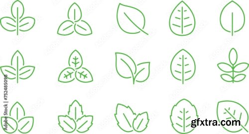 Pixel Perfect Green Icon Set 6xAI