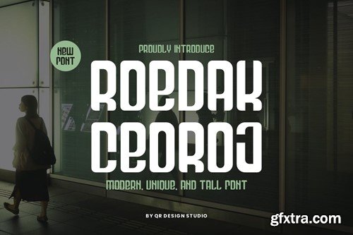 Roedak Ceoroj - Modern & Tall Font LLPZ3TL