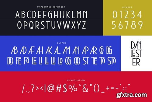 Danlester - Modern Ligature Sans Serif DAQBA34