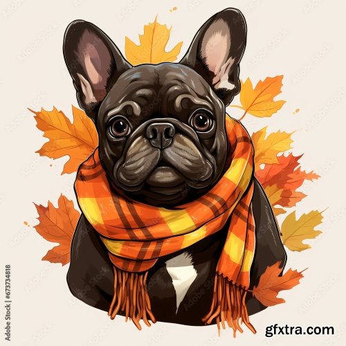 Adorable French Bulldog 6xJPEG