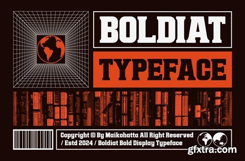 Boldiat - Bold Display Typeface XAQ4U9V