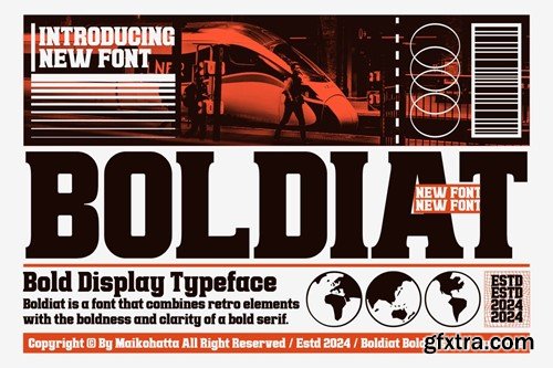 Boldiat - Bold Display Typeface XAQ4U9V