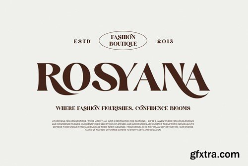 Rossiro Elegant Serif Font Typeface N423PS2