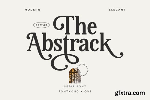 The Abstrack - Bold Serif Typeface 6TDP7WS