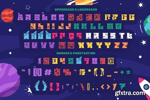 Astral Zenith - Star Space Font LALKPJP