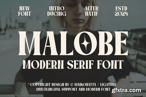 Malobe - Modern Serif Font CJWRPGR