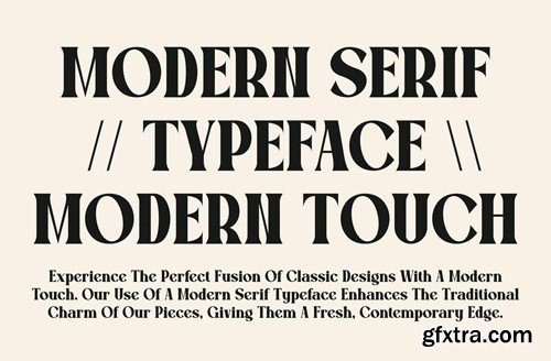 Malobe - Modern Serif Font CJWRPGR