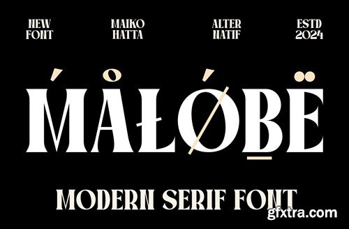 Malobe - Modern Serif Font CJWRPGR