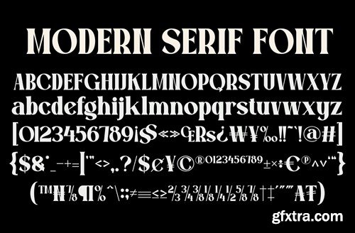 Malobe - Modern Serif Font CJWRPGR