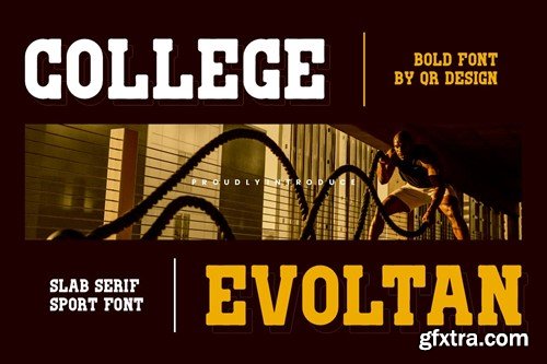 College Evoltan - Sport Slab Serif Font NQSSFQE