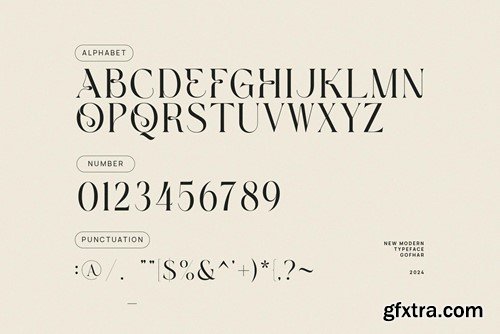 Gofhar Modern Elegant Vintage Serif Font Typeface DC94YDB