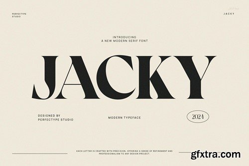 Jacky Modern Elegant Vintage Serif Font Typeface HH2RY7U