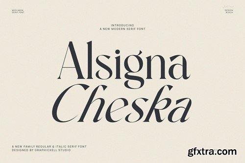 Alsgina Cheska Family Elegant Serif Font Text UD5BVLZ