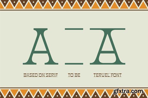 Teruel - Reverse Contrast Vintage Font KY6ULJT