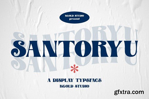 Santoryu - Retro font E3D5JDY