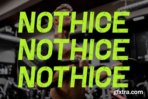 Nothice - Gym & Sport Font 977WMWP