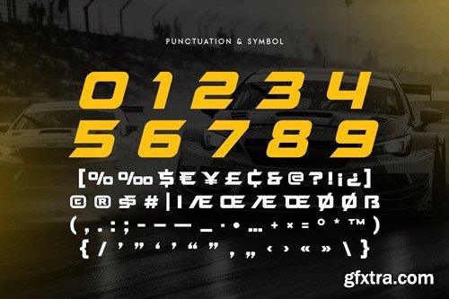 FORECAST - Racing Car Modern Font X7U4A9V