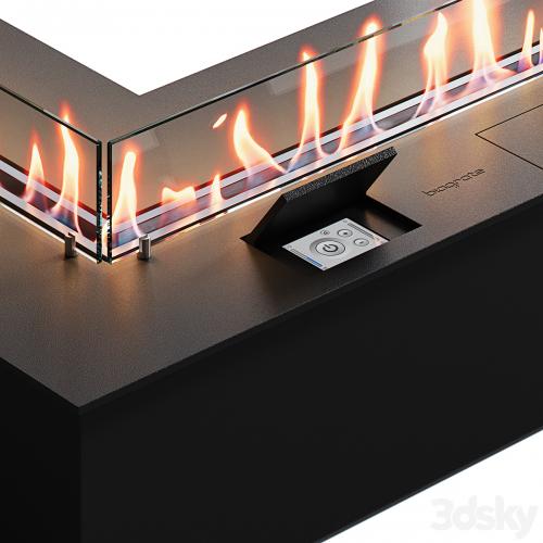 Biofireplaces SmartFire L Corner from Biograte