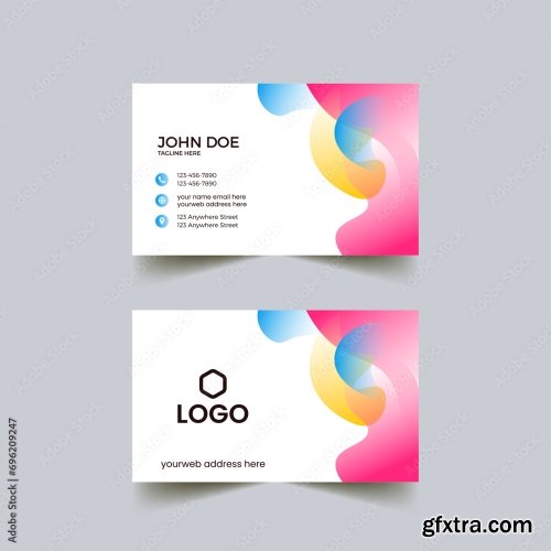 Modern Business Card Print Templates 6xAI